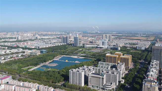 石河子開發區俯瞰圖