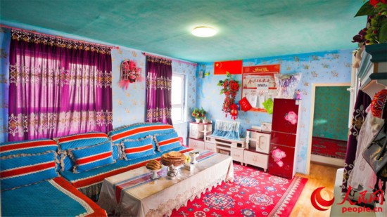 達里雅布依村搬遷后的民居。人民網 李欣洋